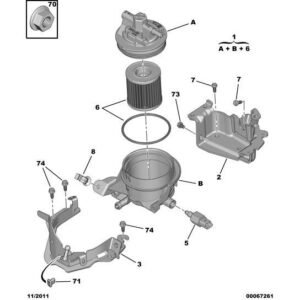 Citroen C5 2008-2021 Diesel Diesel Filter Protector