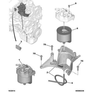 Citroen DS3 2010-2022 Diesel Fuel Filter Support