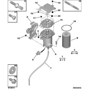 Citroen C6 2005-2012 Diesel Filter Cartridge