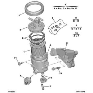 Citroen Dispatch 1994-2006 Diesel Water Sensor In Gasoil Filter