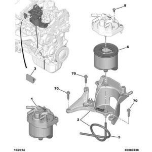 Citroen DS3 2010-2022 Diesel Dummy Water In Diesel Detector