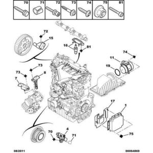 Citroen C4 2008-2010 Diesel Engine Speed Sensor