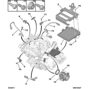 Citroen C6 2005-2012 Diesel Air Intake Temperature Sensor