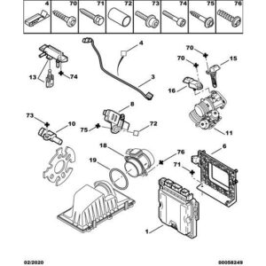 Citroen C4 2008-2010 Diesel Engine Extra Wire-Assembly