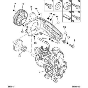 Citroen Berlingo 2008-2012 Diesel Injection Pump Pinion