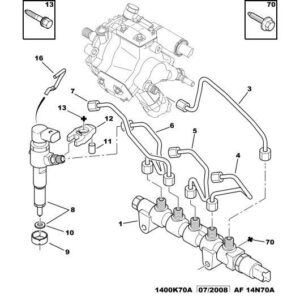Citroen C1 2005-2009 Diesel Set Of 4 Injector Repair Washers