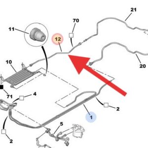 Citroen Berlingo 2012-2015 Diesel Fuel Return Pipe