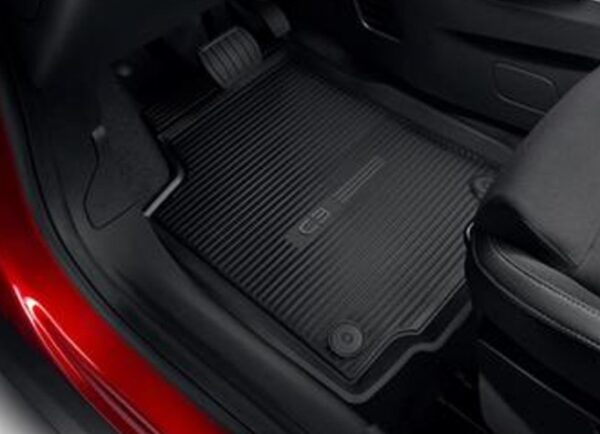 001 Citroen C3 2023-Present Rubber Floor Mats Front & Rear