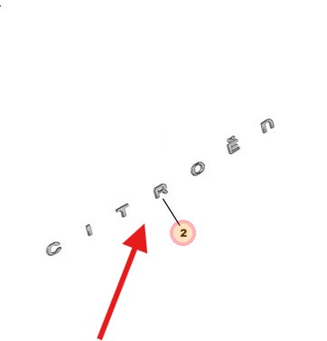 Citroen C5X 2022-Present Rear “CITROEN” Badge