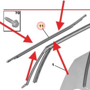 Citroen C3 Aircross Rear Outer Window Seals