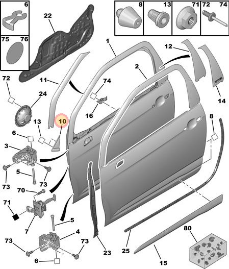 Citroen DS3 2010-2019 Front Wing Trim