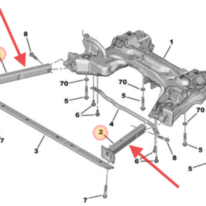 Citroen C3 2009-2013 Front Subframe Extensions