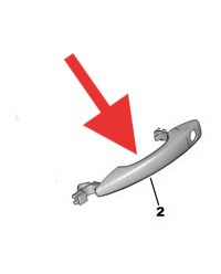 DS4 2010-2022 Exterior Door Handle