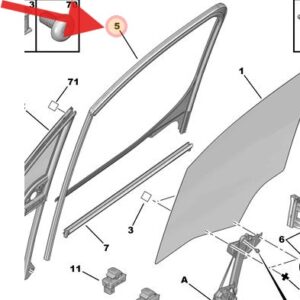 Citroen Berlingo 2015-2018 Window Channel