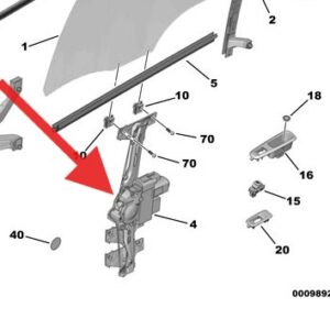 Citroen Spacetourer 2020-Present Rear Window Motor & Regulator