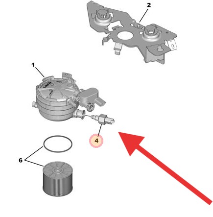 9676805580 Citroen 1.5HDI Water In Fuel Sensor