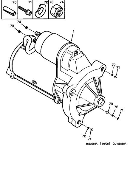 Citroen Dispatch 1994-2006 2.0 HDi Starter Motor