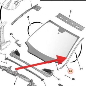 Citroen DS4 2010-2022 Windscreen Moulding
