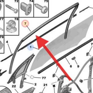 DS3 2010-2019 Driver Window Channel