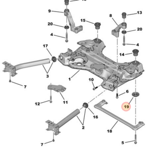 Citroen C4 Picasso Front Subframe Bracket