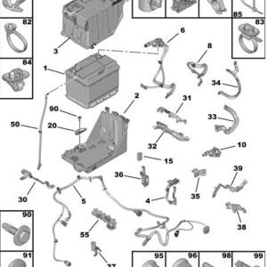 Citroen C4 2010-2017 Battery Cover