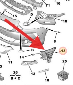 DS5 2011-2022 Front Bumper Trim