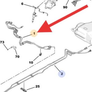 Citroen C4 2010-2017 Duel Fuel Pipe