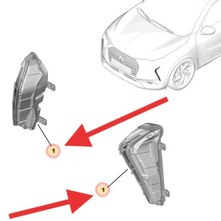 Citroen DS3 Crossback 2018-2022 Daytime Running Lamp