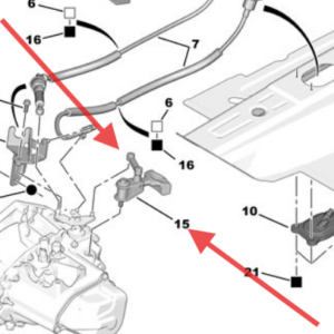 Citroen Nemo 2008-2015 Gearshift Control Weight