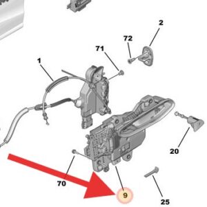 Citroen DS3 Crossback 2018-Present Front Door Handle