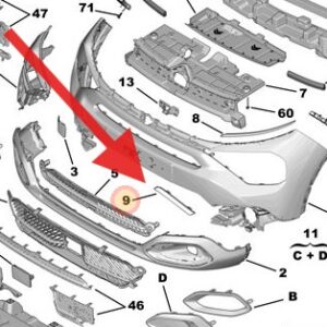 Citroen C4 2021-Present Headlamp Chrome Trim