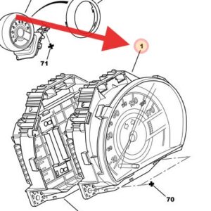 Citroen C1 2009-2012 New Instrument Cluster