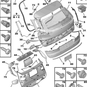 Citroen C4 Picasso 2010-2017 Tailgate Chrome Trim