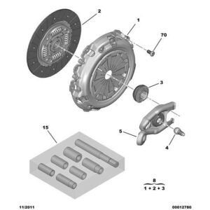 Citroen C2 2007-2009 Petrol Clutch Plate