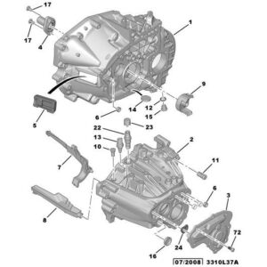 Citroen C4 2008-2010 Diesel Clutch Buffer Guide Bush