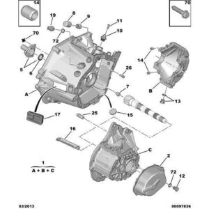 Citroen Xsara 2000-2004 Petrol Gear-Box Primary Shaft Seal
