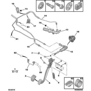 Citroen Berlingo 2008-2012 Petrol Clutch Pedal
