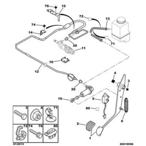 Citroen C5 2001-2004 Diesel Clutch Pedal