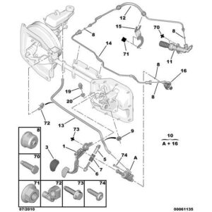 Citroen Dispatch 2007-2011 Diesel Declutching Assistance Spring