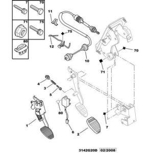 Citroen Berlingo 2008-2012 Petrol Cable-Clutch