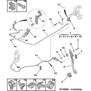 Citroen C5 2008-2021 Diesel Clutch Control Pipe