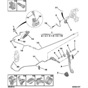 Citroen C5 2008-2021 Diesel Clutch Control Pipe