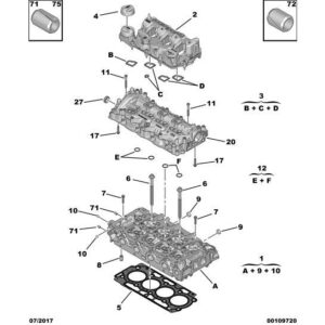 Citroen C3 Air Cross 2017-2021 Diesel Oil Pipe Obturation Ball