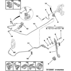 Citroen C5 2004-2008 Petrol Clutch Slave Cylinder