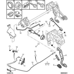 Citroen C3 Air Cross 2017-2021 Petrol Switch Clutch