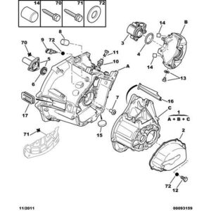 Citroen C3 2002-2005 Petrol Gear-Box Shaft Oil Feed Fitting