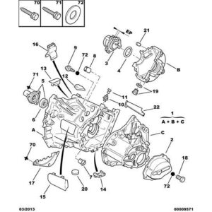 Citroen Berlingo 2012-2015 Diesel Gearbox O-Ring