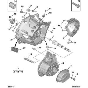 Citroen C4 2010-2013 Petrol Centring Bush