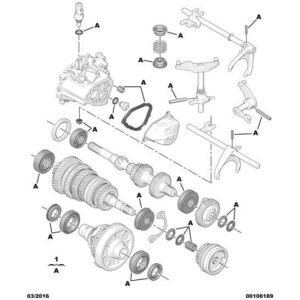Citroen DS3 2010-2022 Petrol Gear-Box Repair Kit