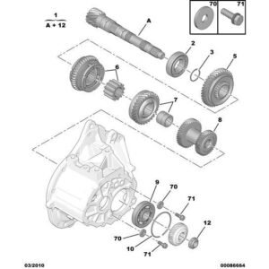 Citroen DS3 2010-2022 Petrol Gear-Box Shaft Bearing